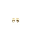 geometric gold earrings