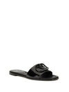 vlogo patent leather slide sandals