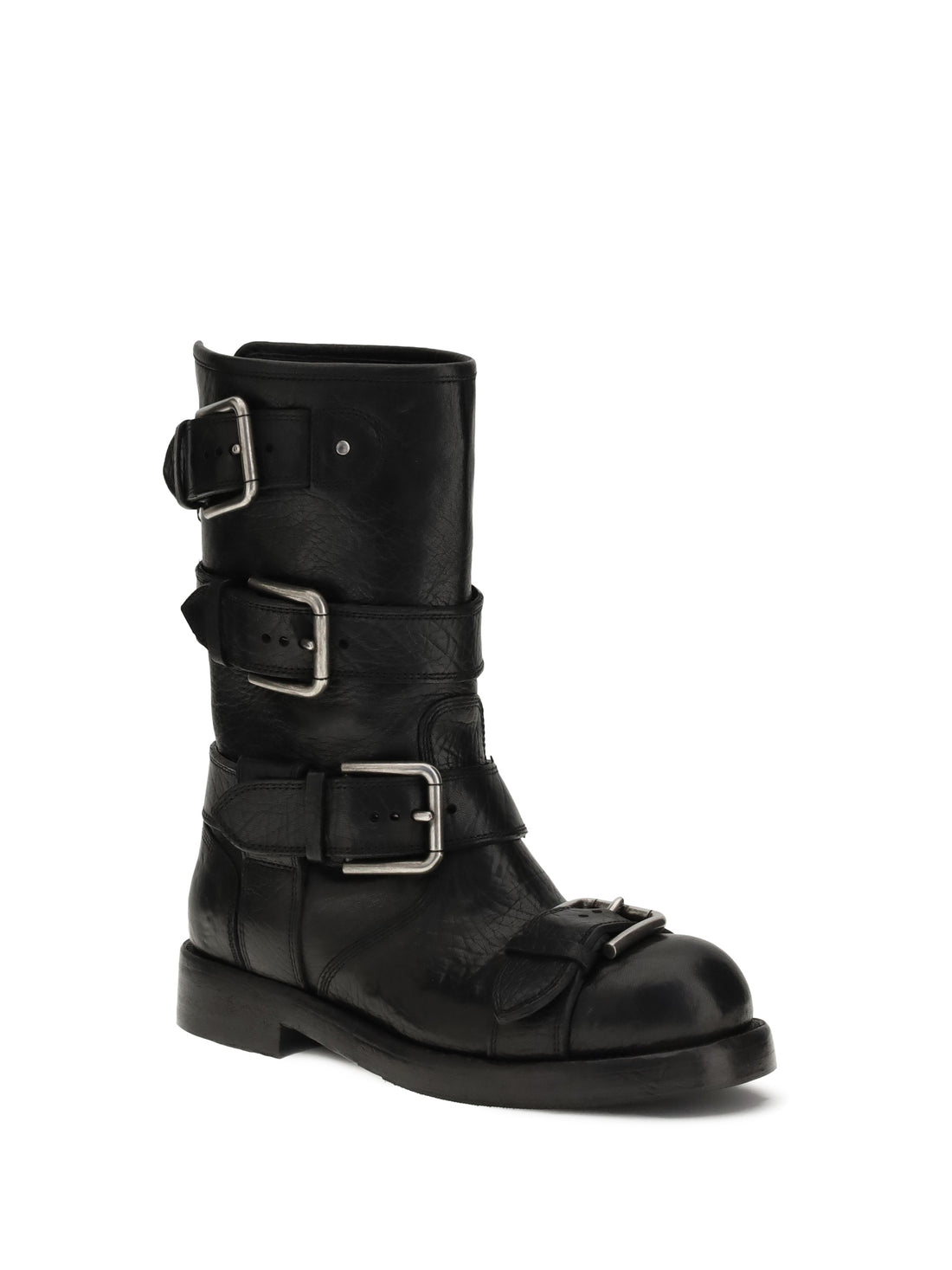 DOLCE &amp; GABBANA 36 buckled leather boots