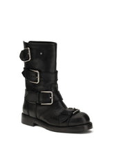 DOLCE & GABBANA 36 buckled leather boots