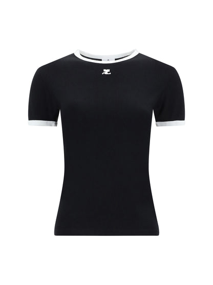 COURRÈGES L logo t-shirt