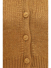 chunky knit cardigan with buttons