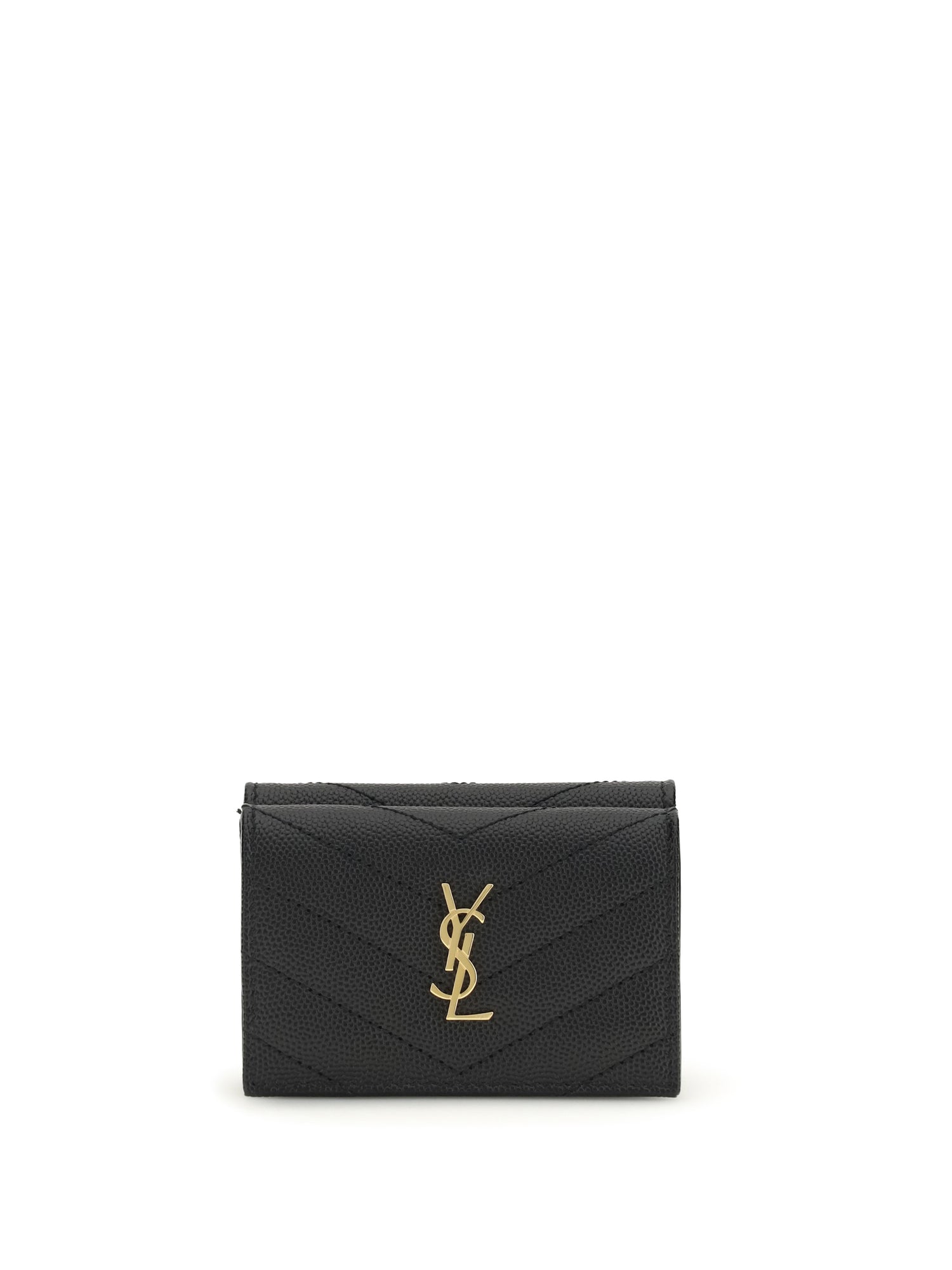 SAINT LAURENT OS cassandre trifold wallet