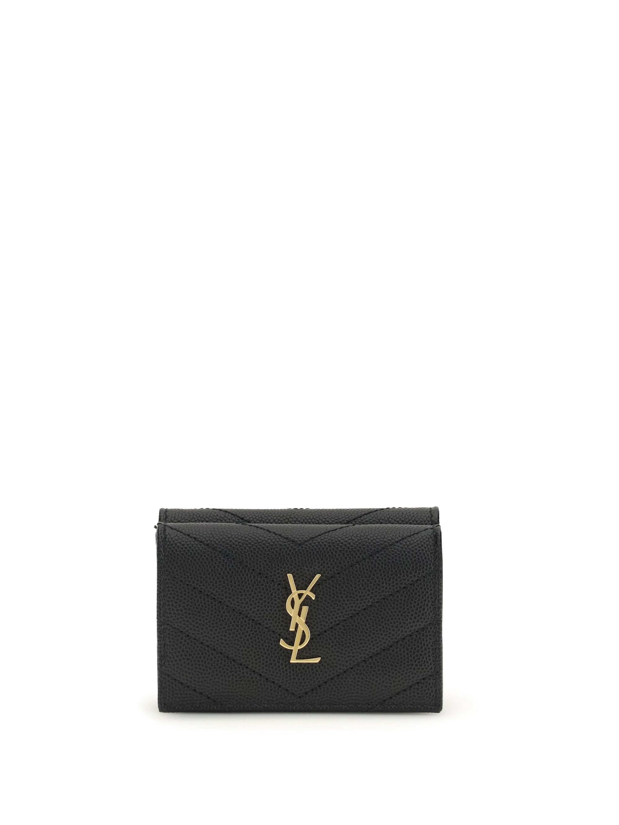 SAINT LAURENT OS cassandre trifold wallet