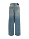 wrap wide-leg jeans