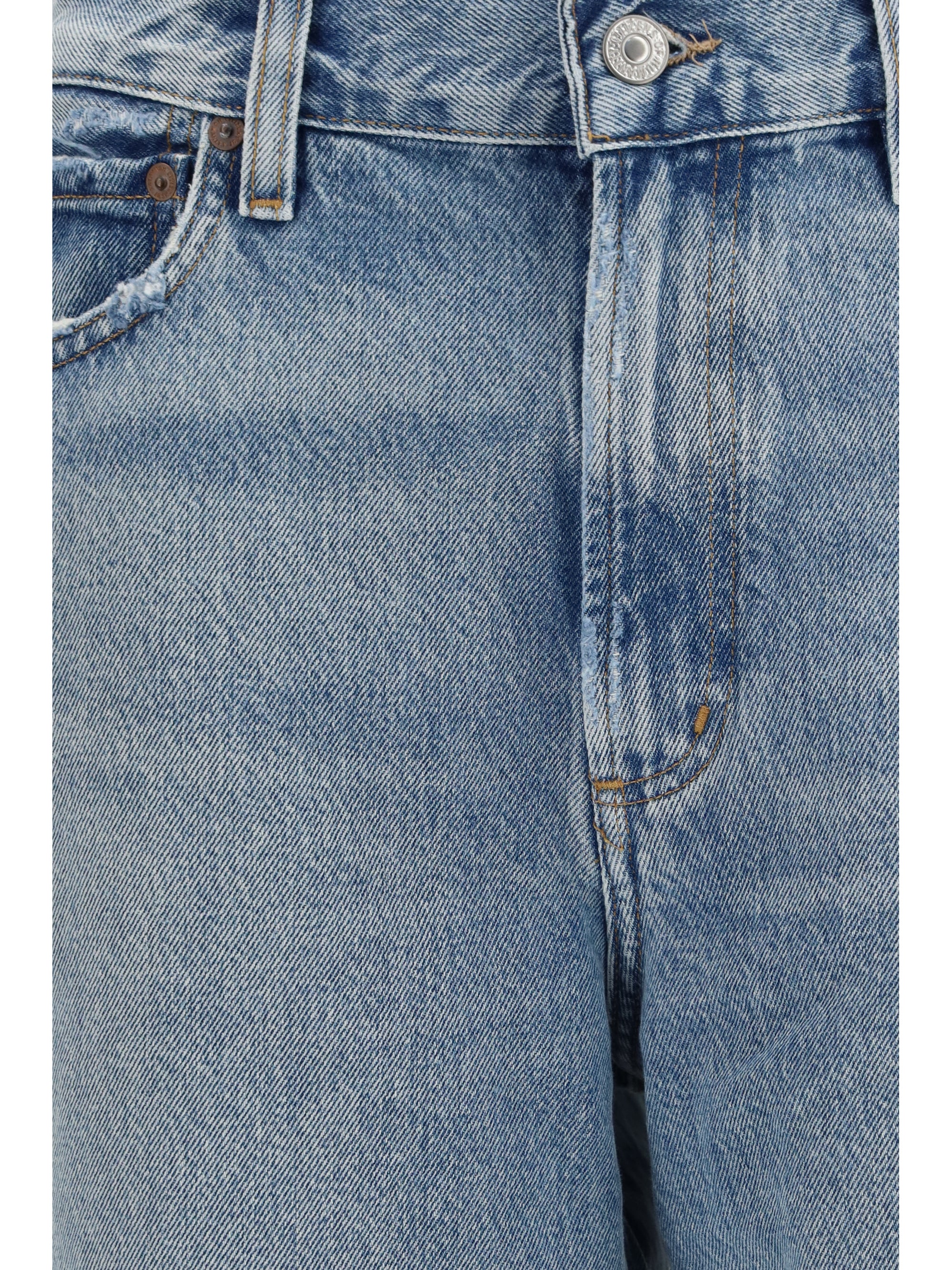 straight-leg jeans