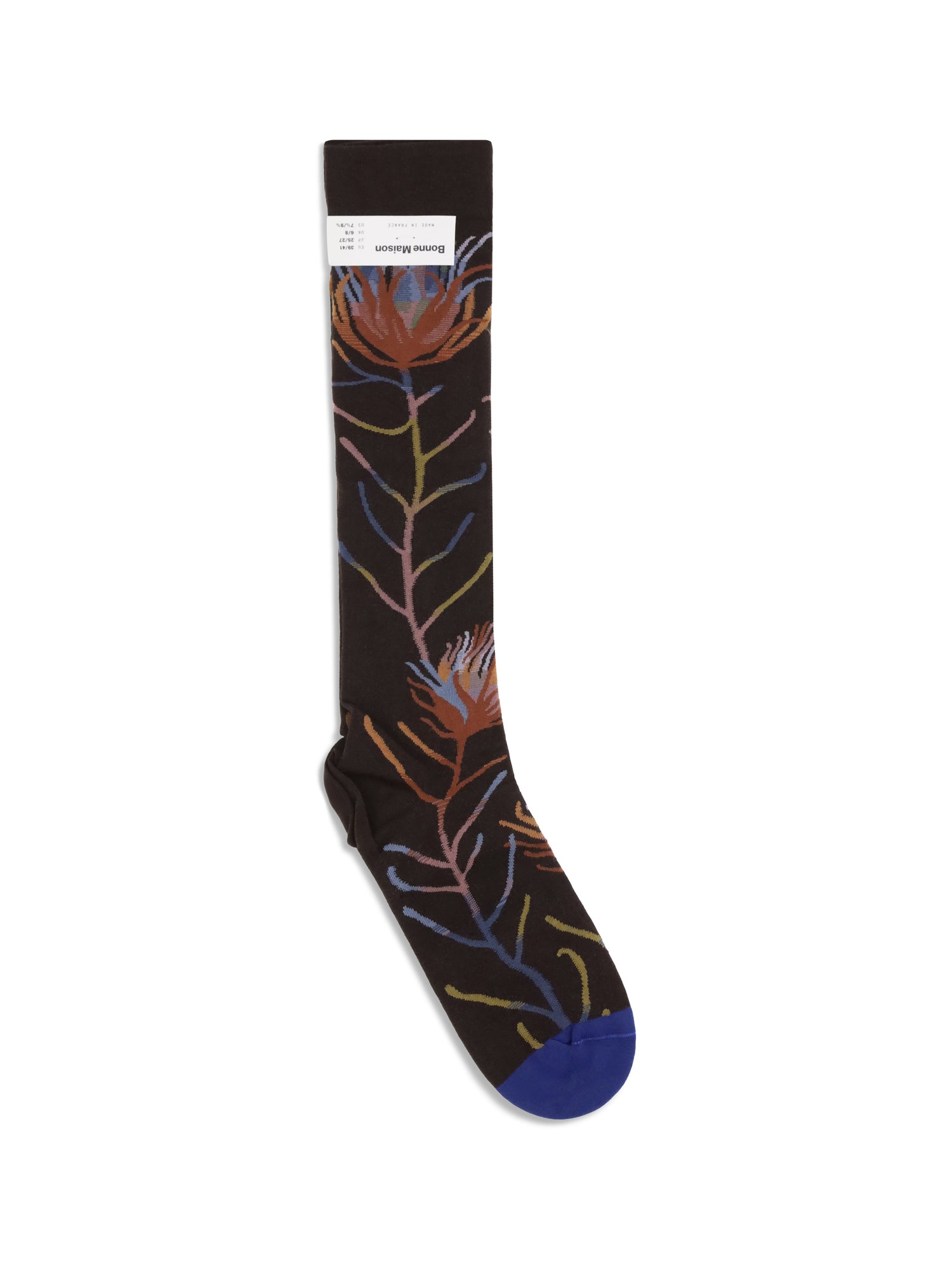 BONNE MAISON 36-38 nature-inspired pattern socks