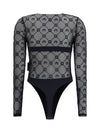 mesh body with moon motif