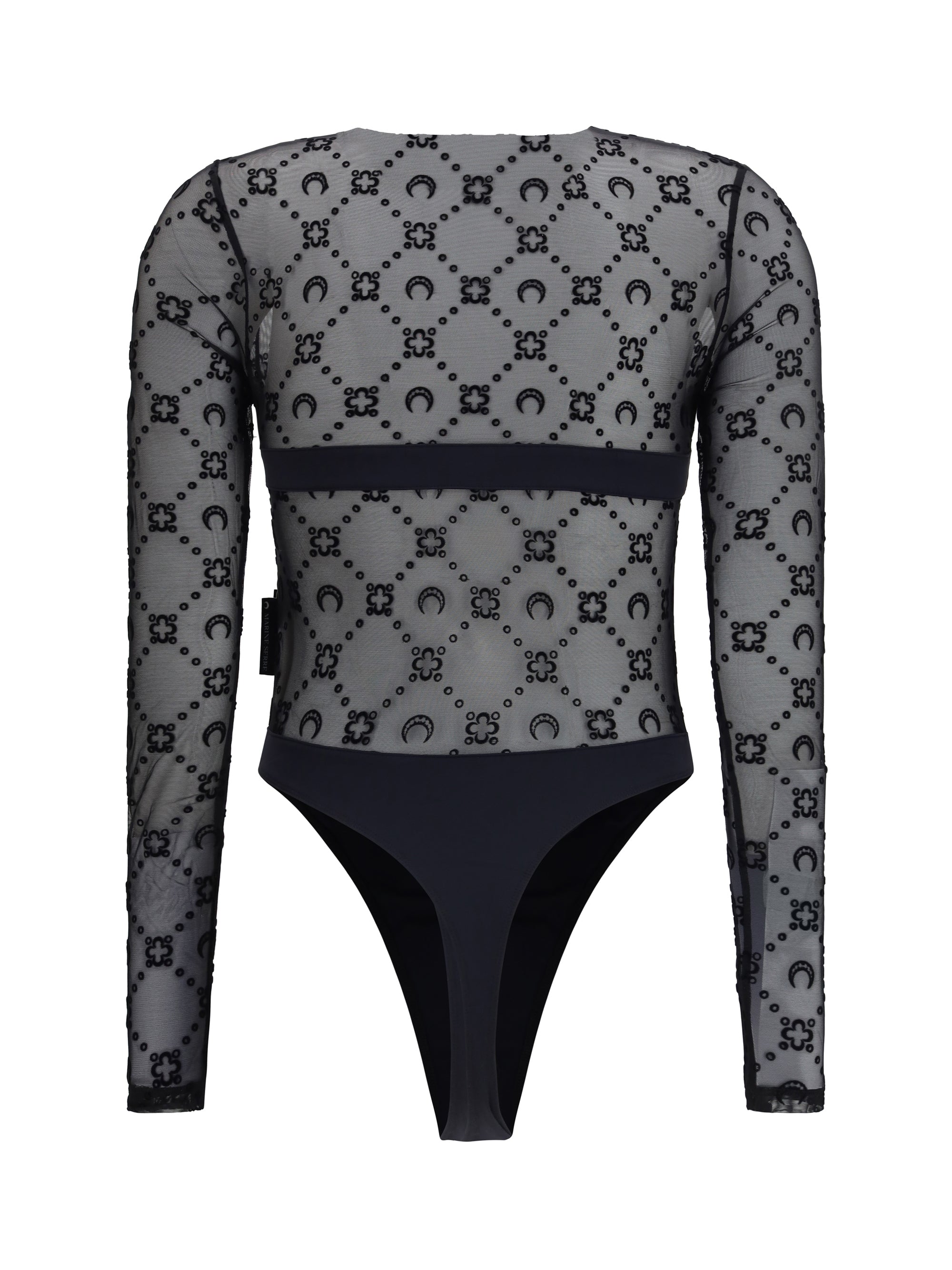 mesh body with moon motif