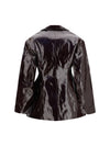 future glossy-finish jacket