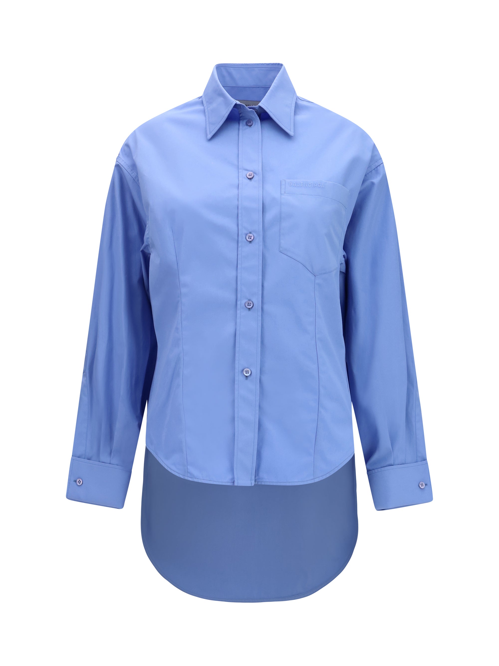 asymmetric long-sleeve shirt
