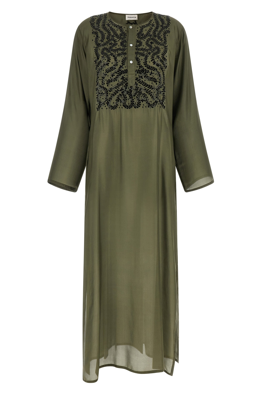 P.A.R.O.S.H. L long sunset dress in light silk