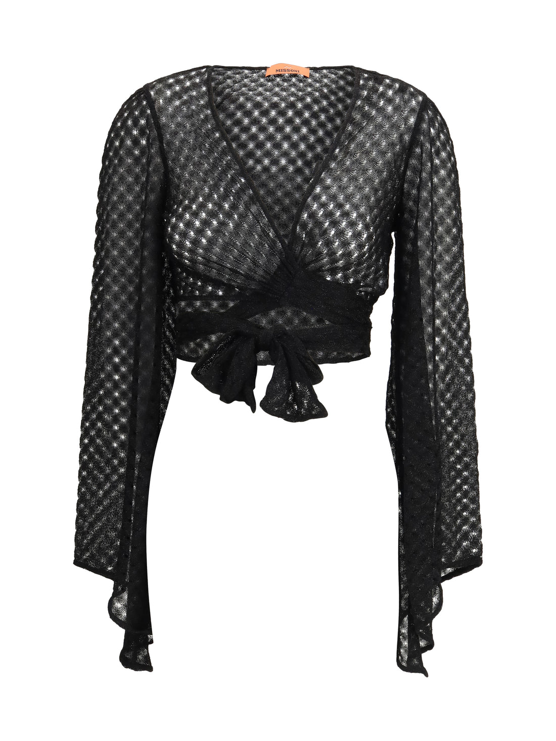 MISSONI 42 wrap top in lamé viscose