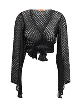 MISSONI 42 wrap top in lamé viscose