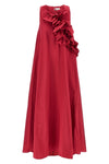 long pimpy dress in cady fabric