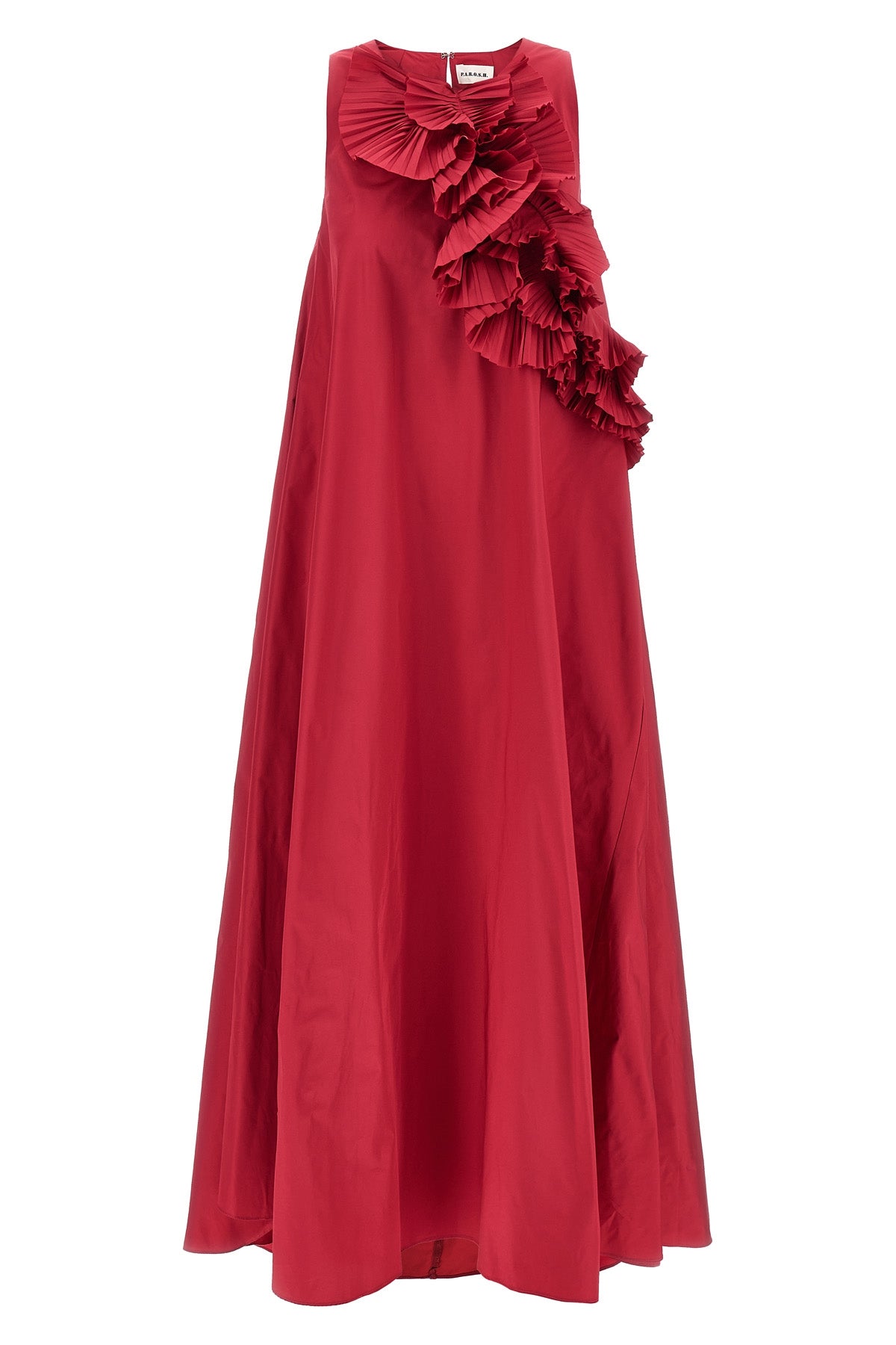 long pimpy dress in cady fabric