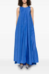 long pimpy dress in cady fabric