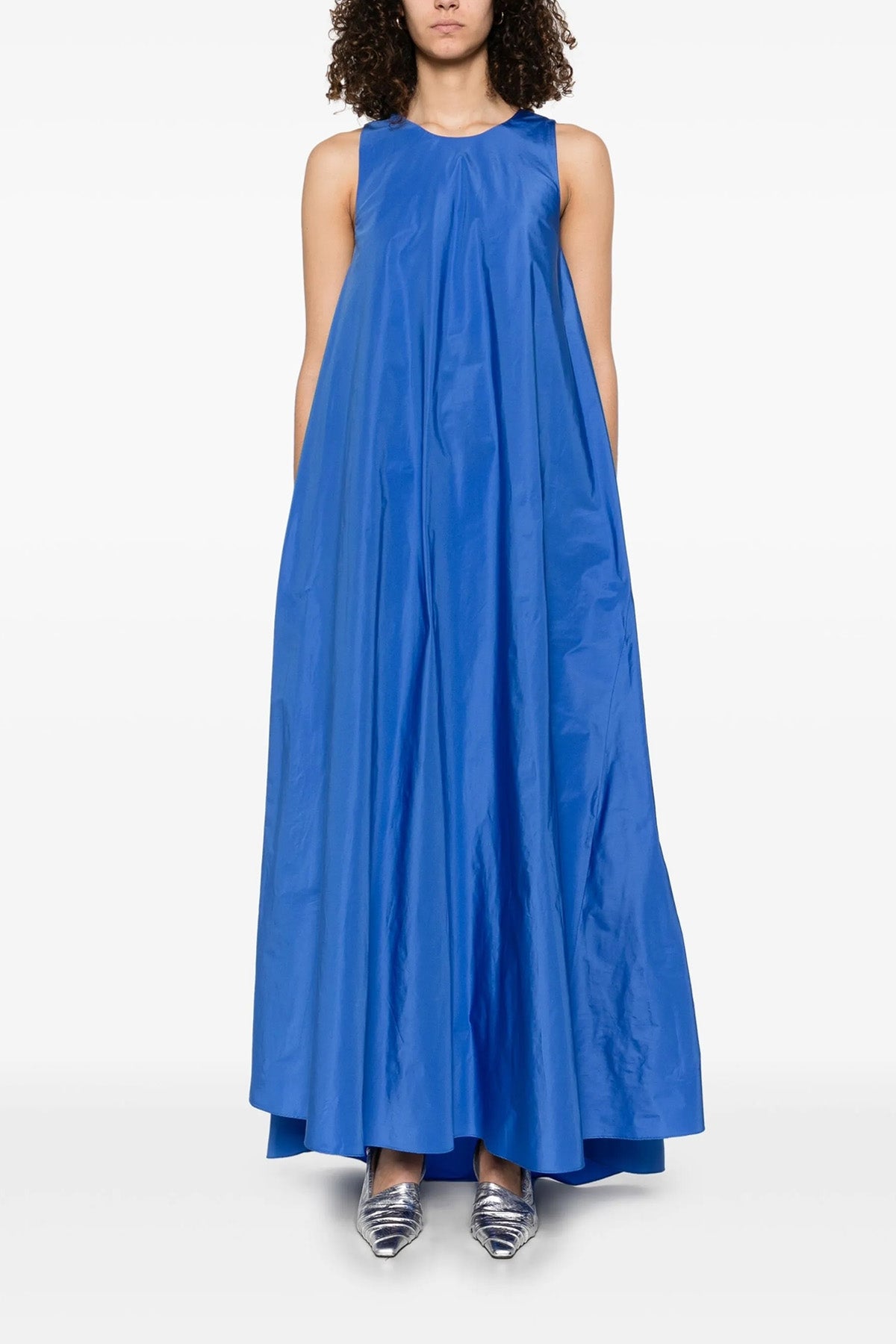 long pimpy dress in cady fabric