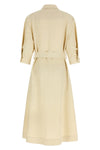 shirt-style dress in linen blend
