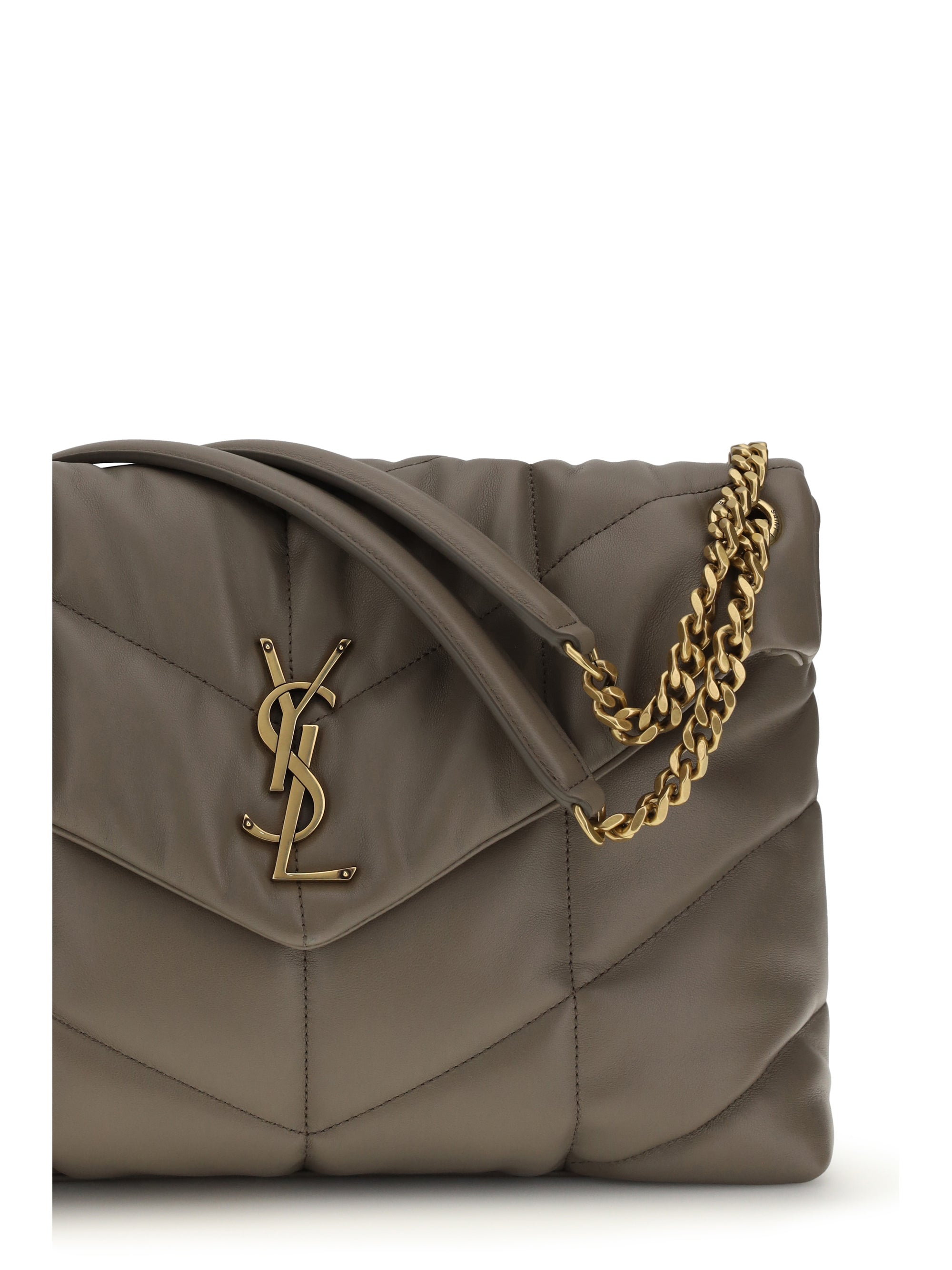loulou medium leather shoulder bag