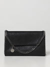 falabella mini crackled synthetic suede bag