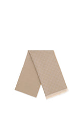 GUCCI OS gg supreme embroidered wool scarf 