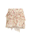 lolita flared floral skirt
