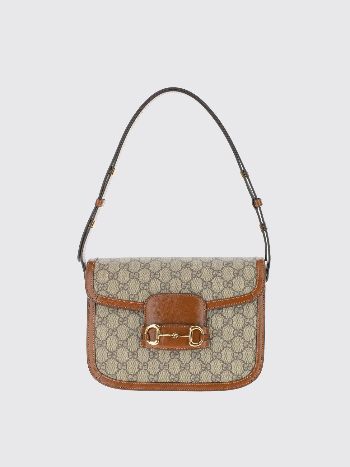 horsebit 1955 gg supreme canvas and leather bag