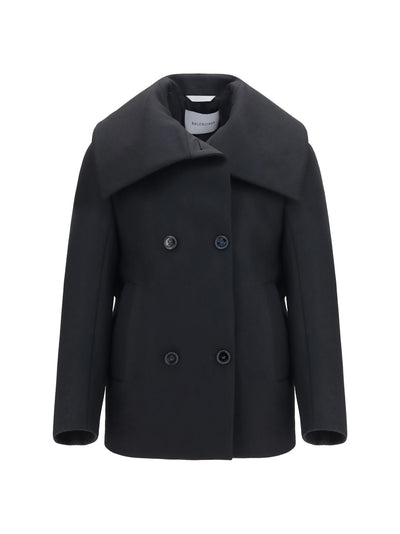 structured high-neck peacoat