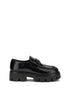 PRADA 38.5 leather monolith loafers