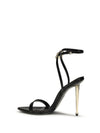 padlock pointy naked heeled sandals