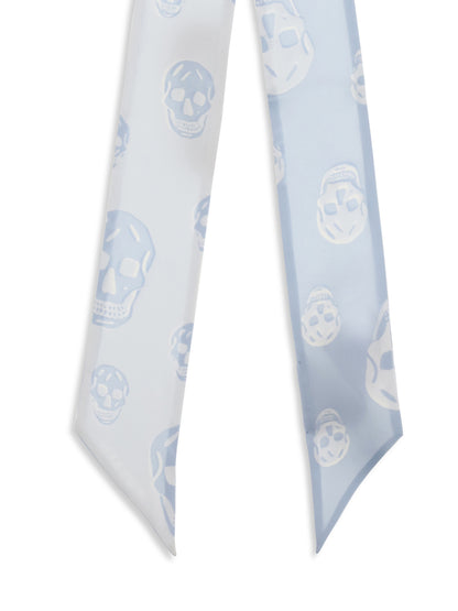 ALEXANDER MCQUEEN OS skull ribbon scarf 