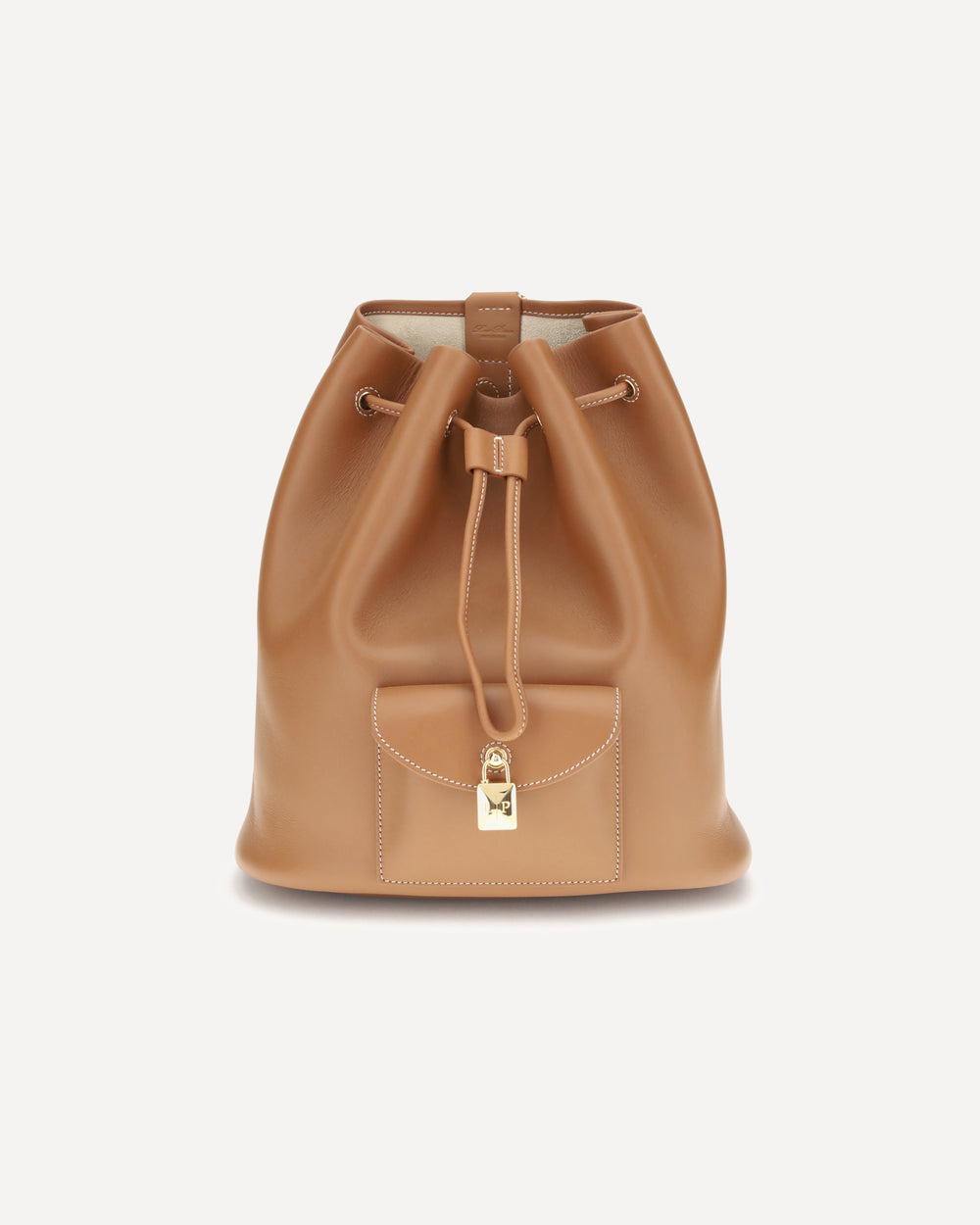 Loro Piana Extra Drawstring L27 Backpack Brown