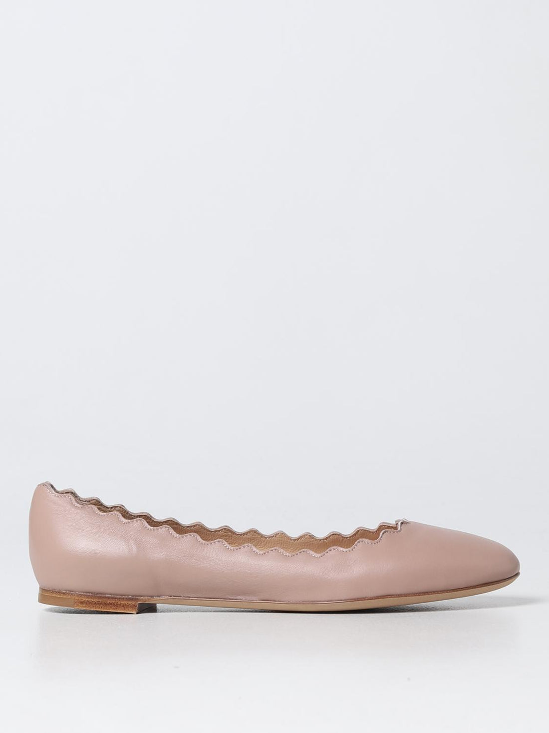chloé ballet flats in leather
