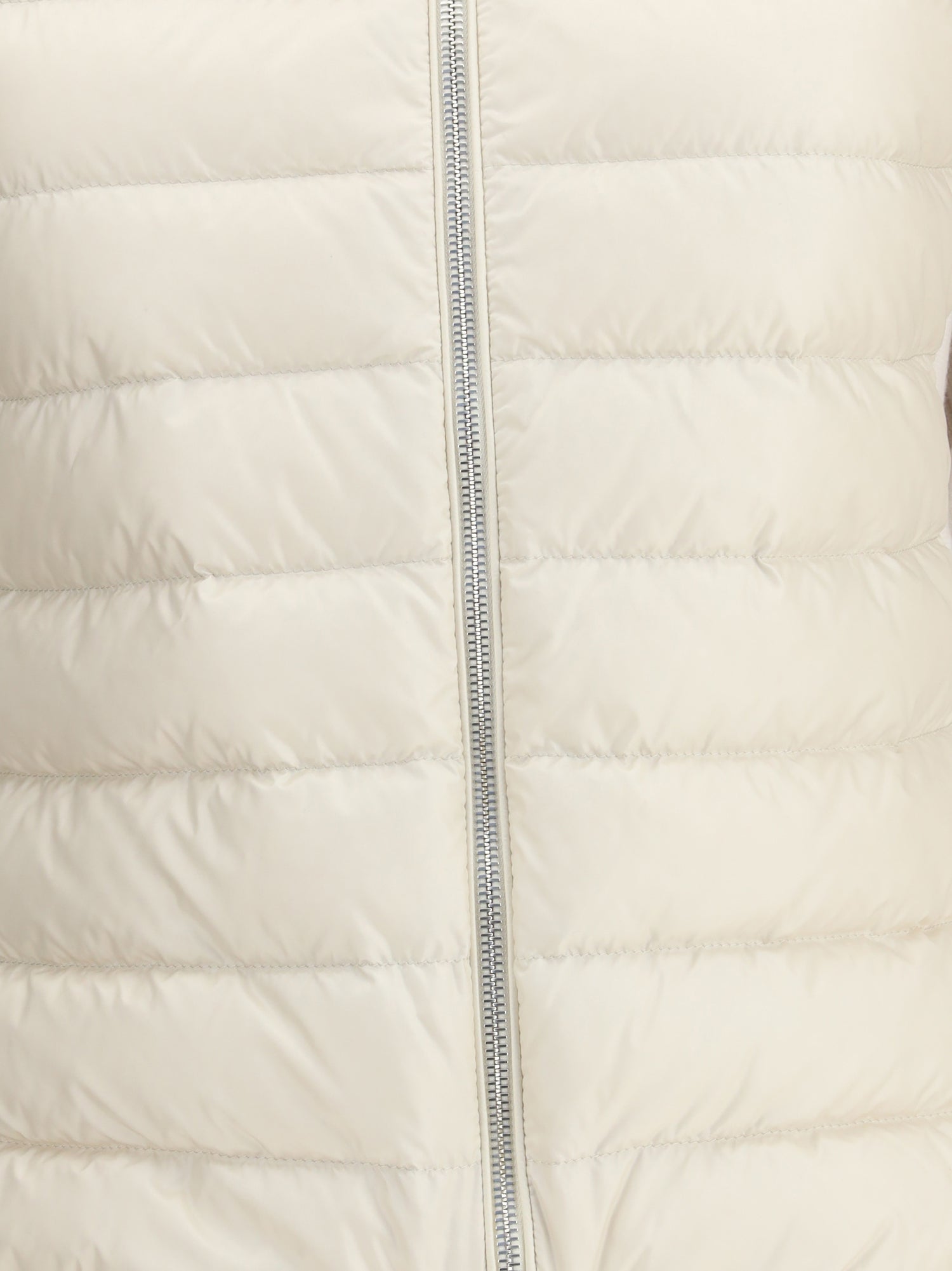 MONCLER S padded jacket with wool sleeves