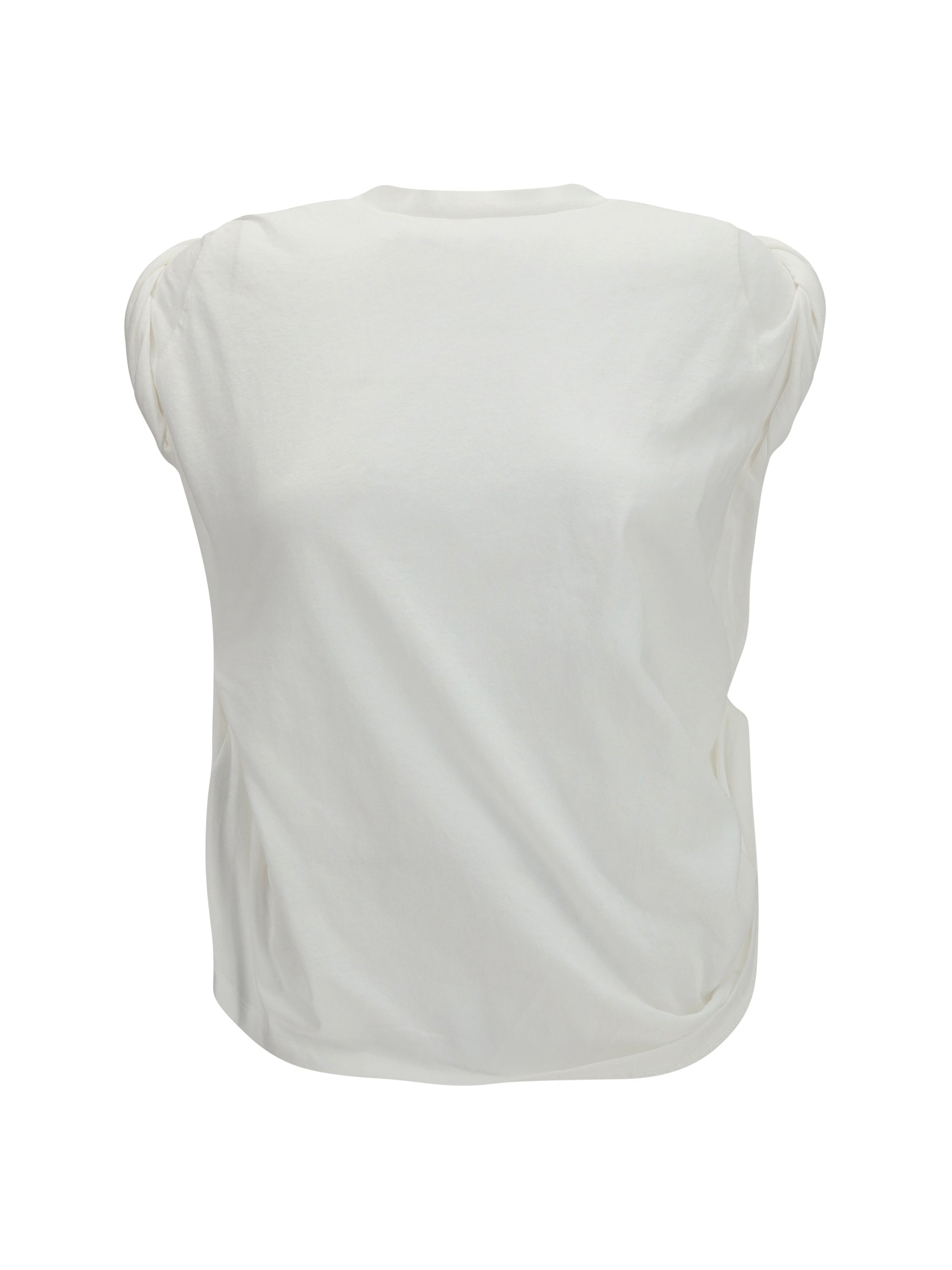 twisted t-shirt with farewell print