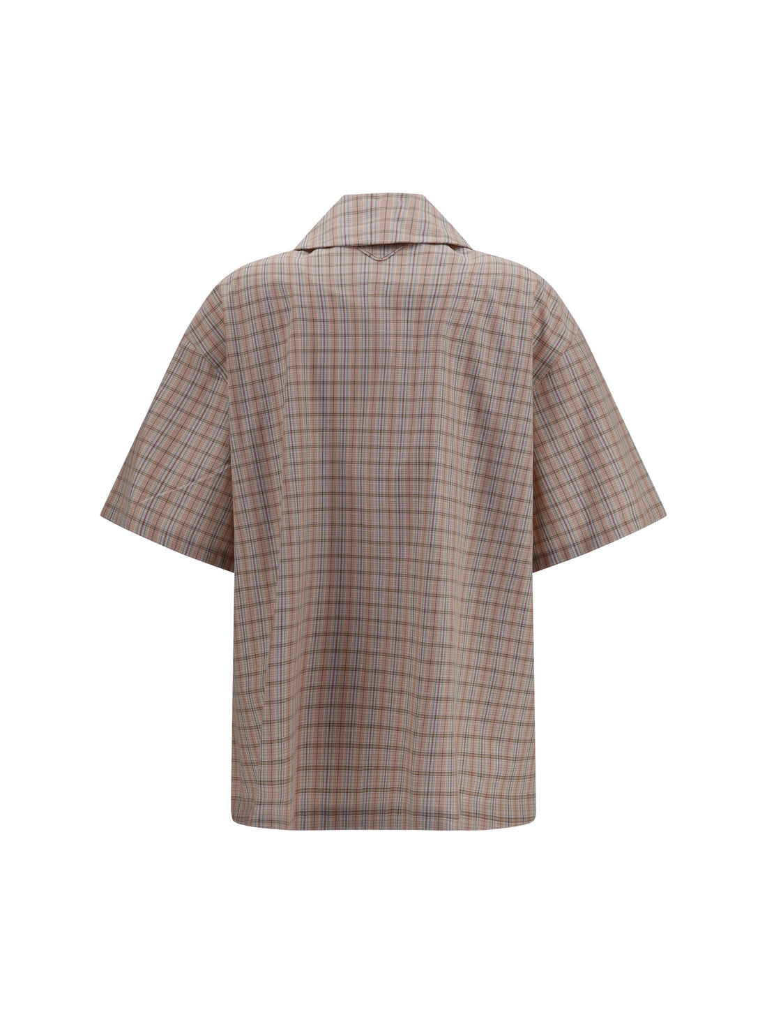 PRADA 40 short-sleeved check shirt