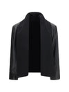 scarf leather jacket