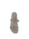 laurel leaf monili-embellished slides