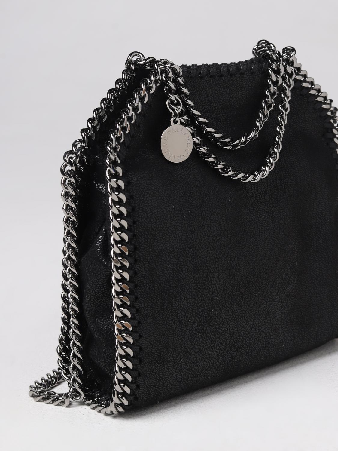 STELLA MCCARTNEY OS falabella micro tote bag in tumbled synthetic leather