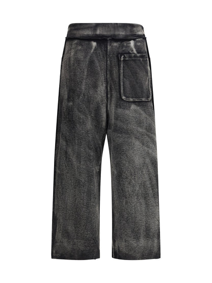 R13 M pleated cropped track pants
