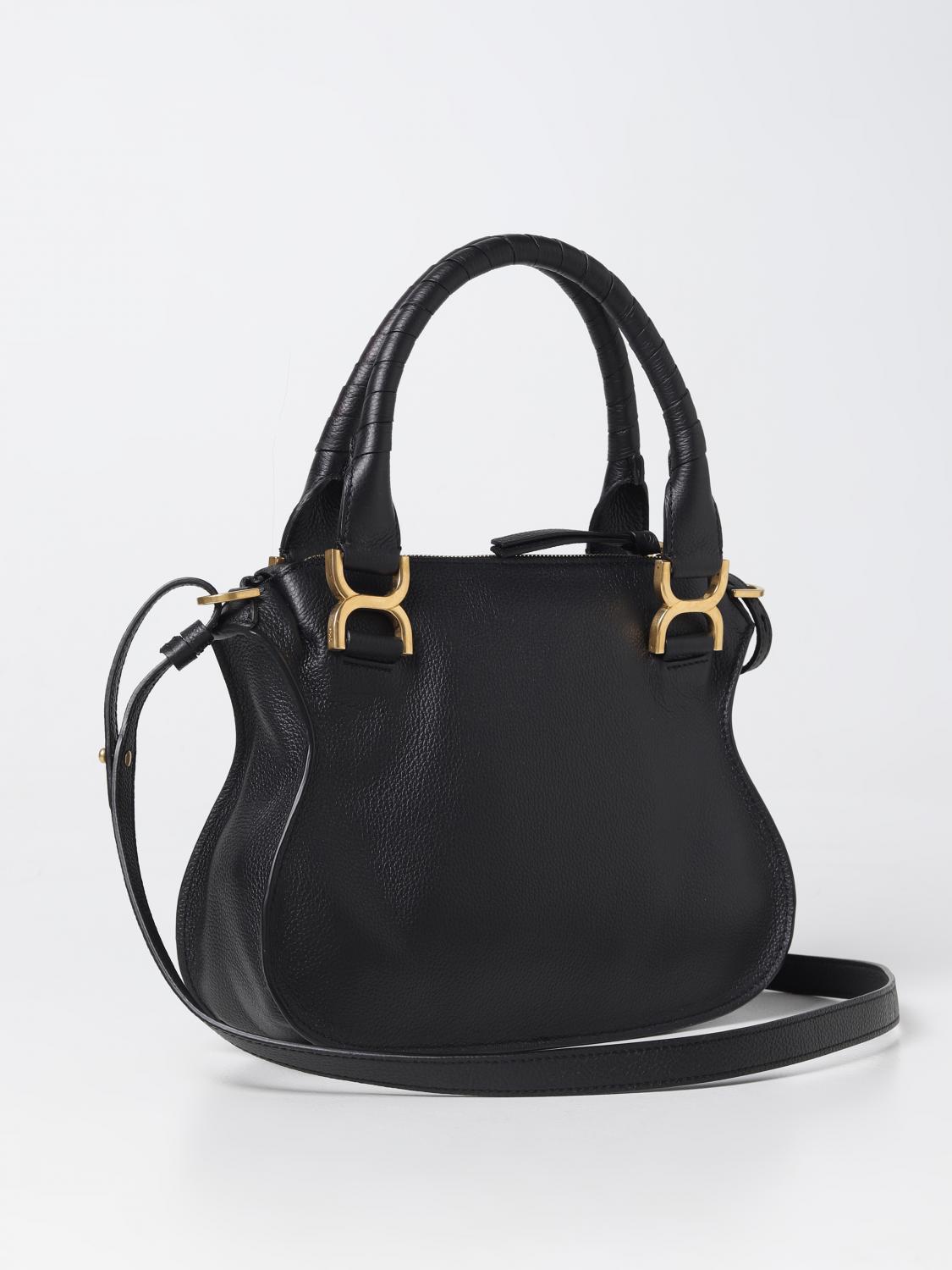 chloé marcie grained leather bag