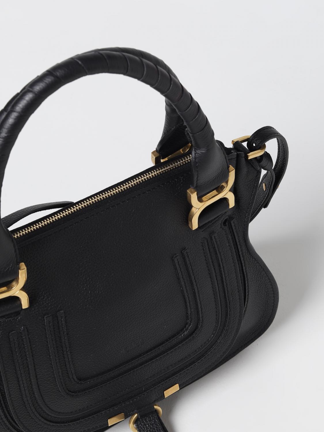 chloé marcie grained leather bag