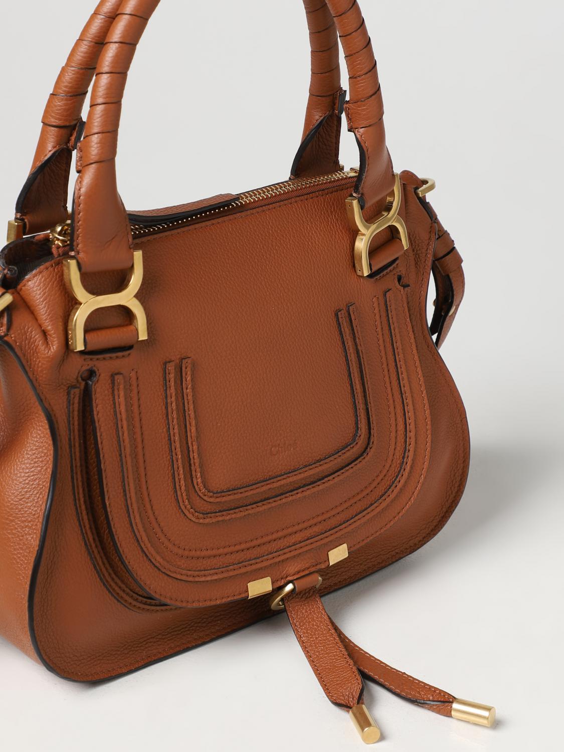 CHLOÉ OS marcie chloé bag in grained leather