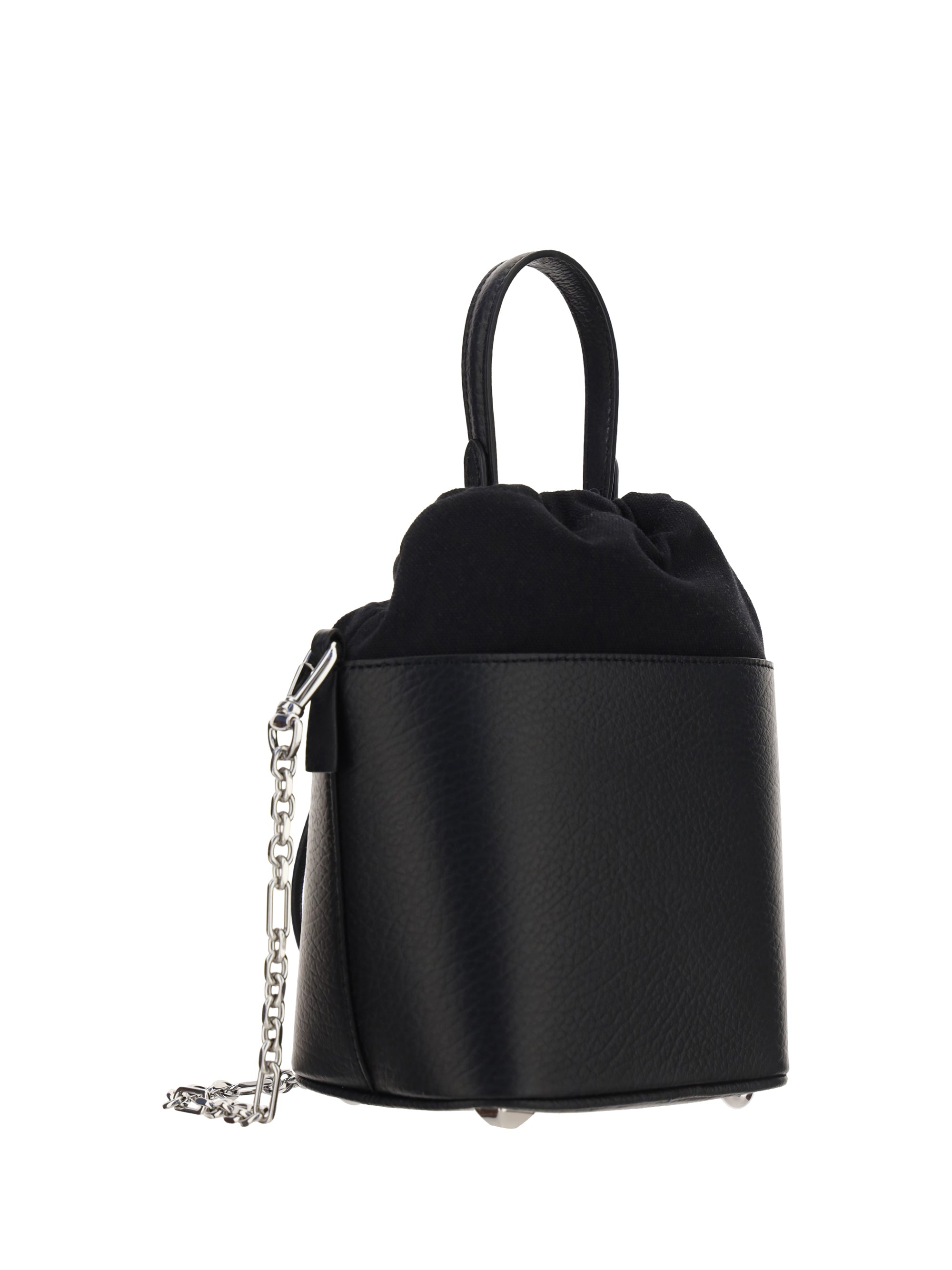 leather bucket bag