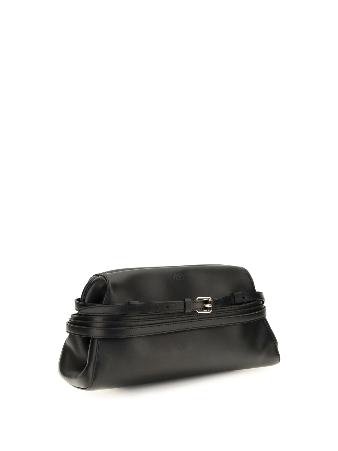 MOSCHINO OS handbag nappa nero
