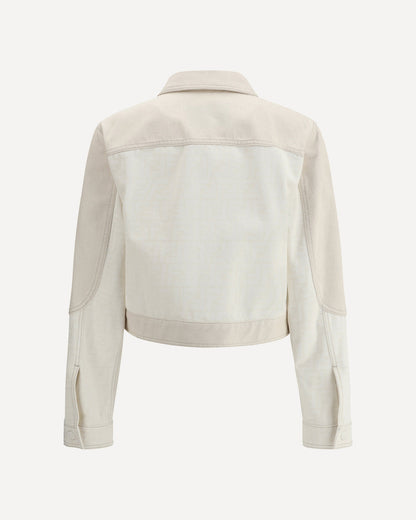 ff print denim gacket