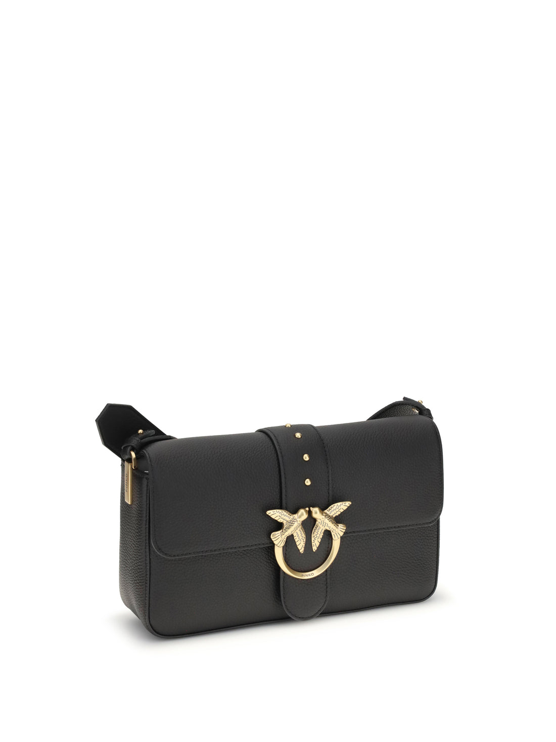 PINKO OS love leather shoulder bag