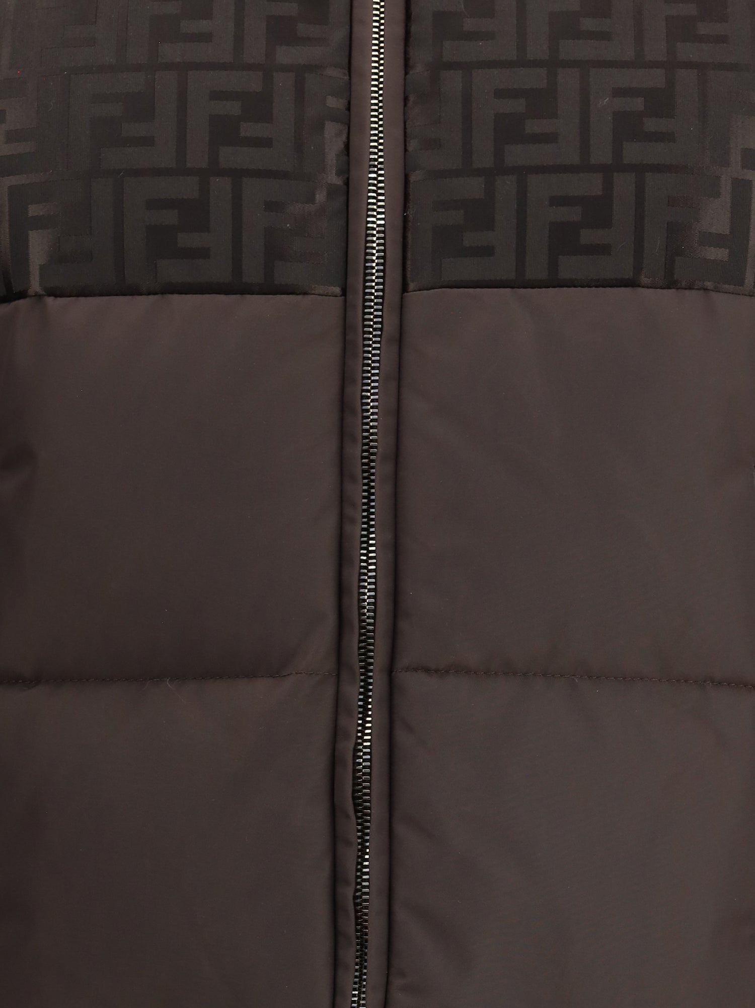 FENDI L padded technical ff jacquard jacket