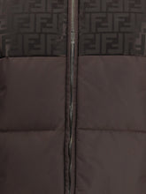 FENDI L padded technical ff jacquard jacket